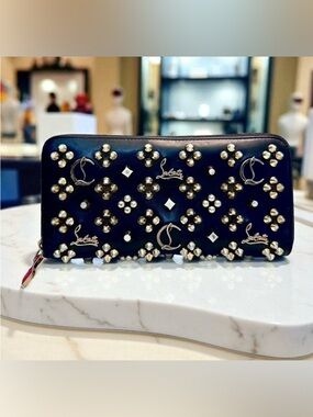 Christian Louboutin Long Zippy Studded Wallet